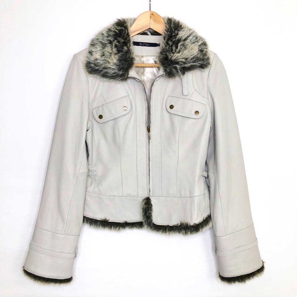 Nic & Zoe medium tan leather jacket